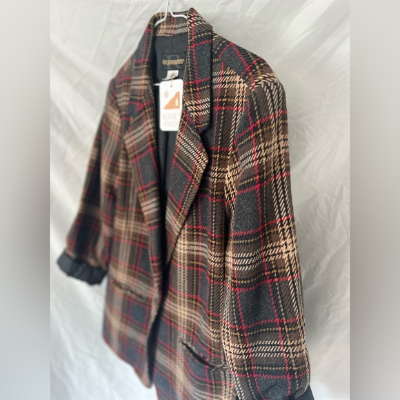 Vintage plaid blazer (size 10) - Picture 4 of 5